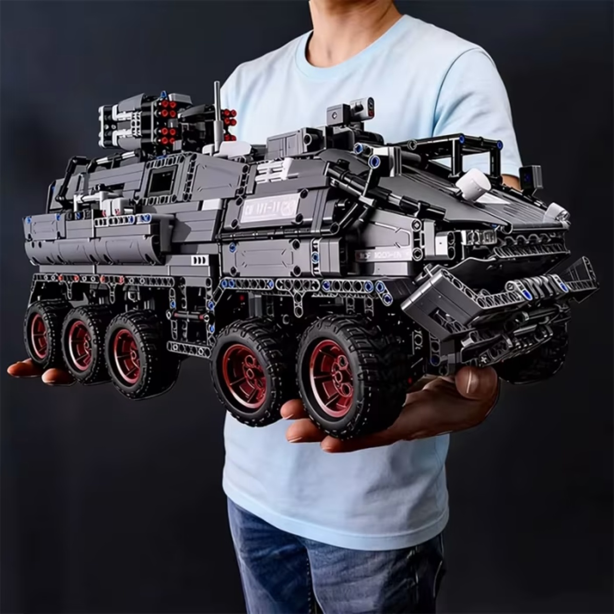 RI6-1S0t 6 in 1 Military Building Blocks Tiger Police Car