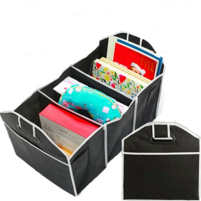 RIC-S0e Car Trunk Organizer Folding Sturdy Robust Car Storage Box Car Boot Organiser Shopping Tidy Collapsible Space Saving Storage