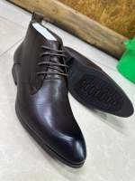 Original Clacks Brown Official Boots with High Quality Leather and Rubber Shoes.