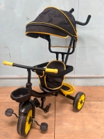 RIB-2PFs Baby Tricycle .Push handle.Light  and Music. With canvas