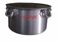 RIA-1KHe Aluminum Extra Heavy duty Sufurias With Lid And Handle